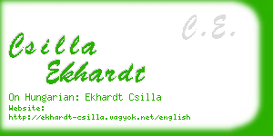 csilla ekhardt business card